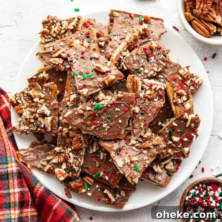 christmas crack saltine toffee.