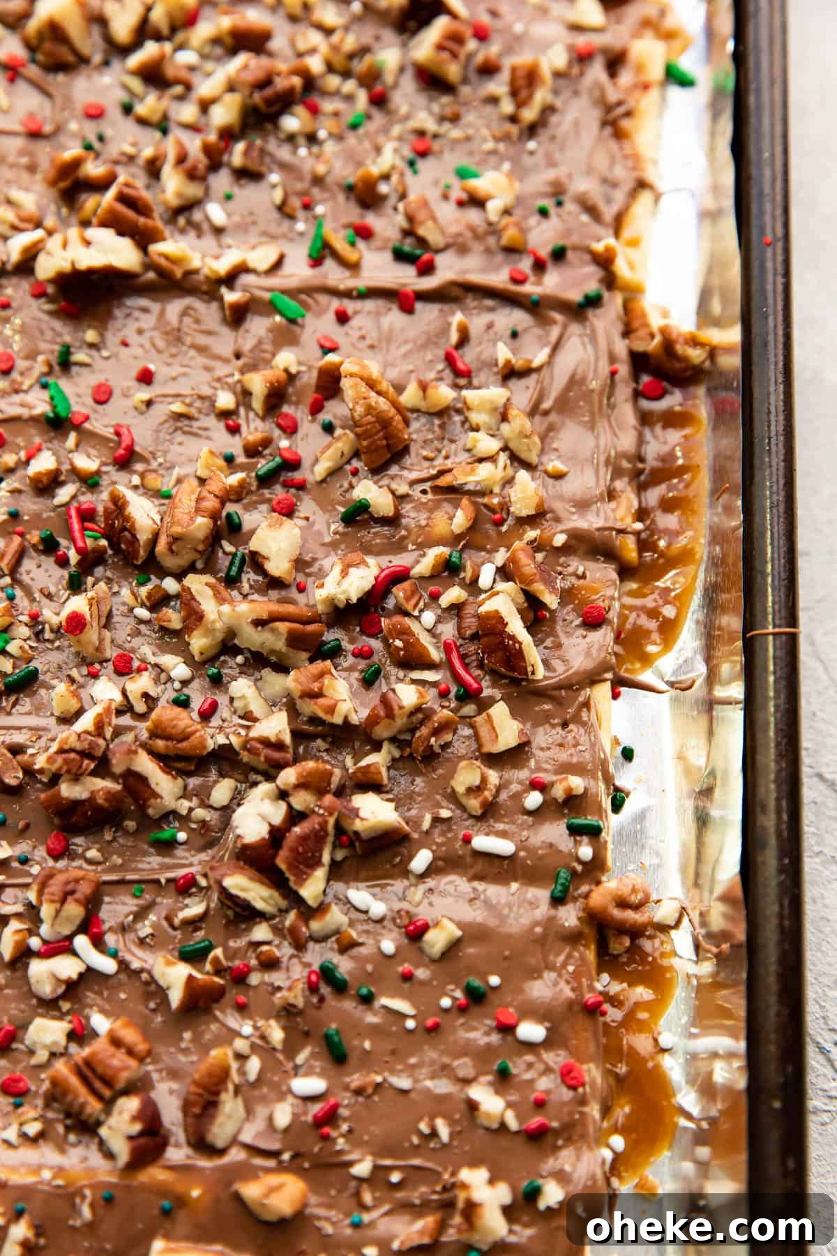 stack of Christmas crack pieces
