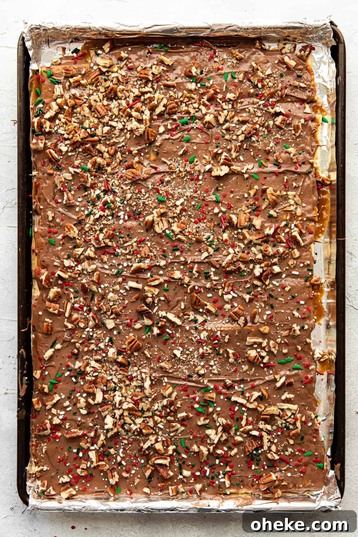 broken pieces of Christmas crack