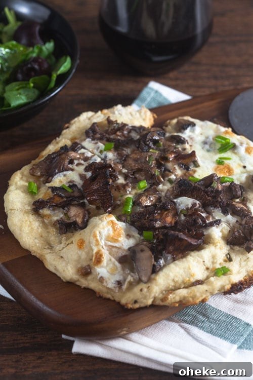 Crispy Crust Wild Mushroom Pizza | Healthy Delicious