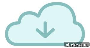 A cloud icon with an arrow pointing down, perfect for DIY gift ideas or handmade gifts.