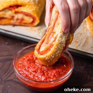 Stromboli recipe featured image.