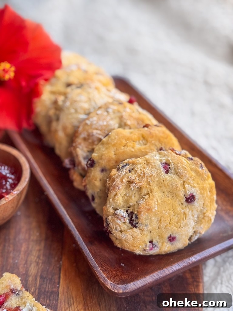 Breakfast or Brunch Sweet Biscuits with Pomegranate Recipe