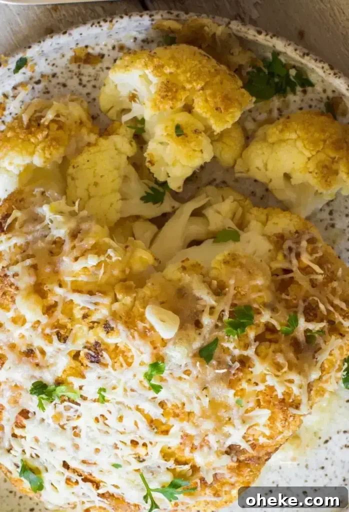 Baked Whole Cauliflower with Mayo and Cheese - stage photo