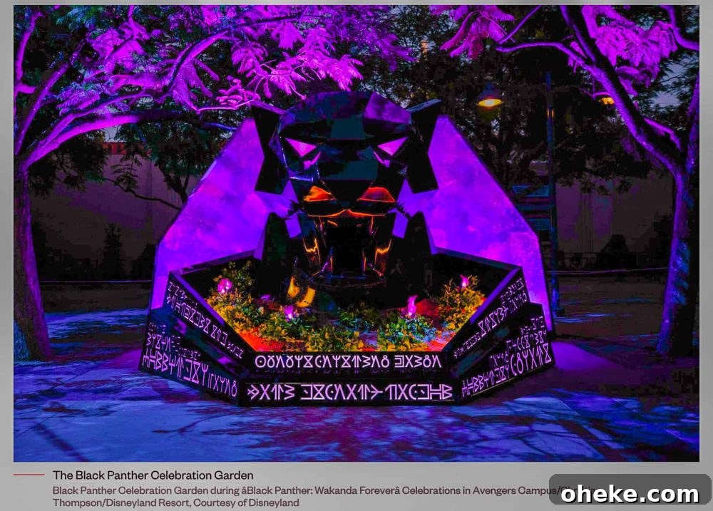 Disneyland Resort Black Panther Celebration Garden