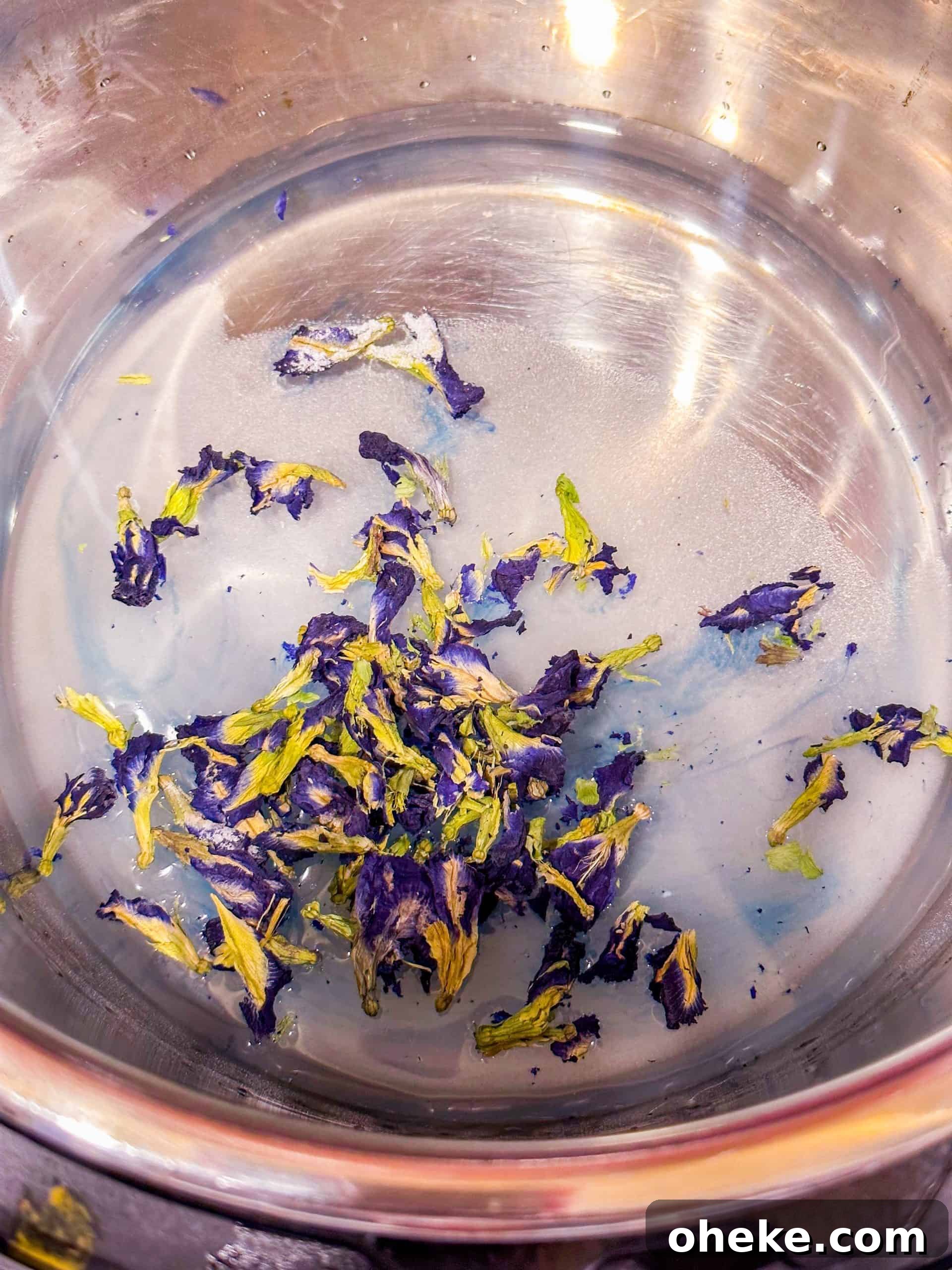 Butterfly Pea Flower Wakanda Food Vibranium Drink - Black Panther Heart Shaped Herb