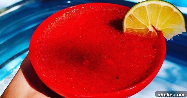 coconut strawberry frozen margarita.